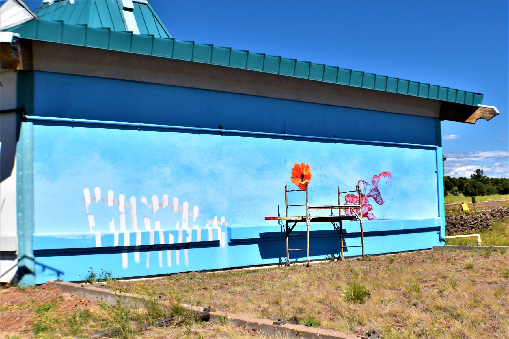 AAWM begins mural at The Center for the Arts